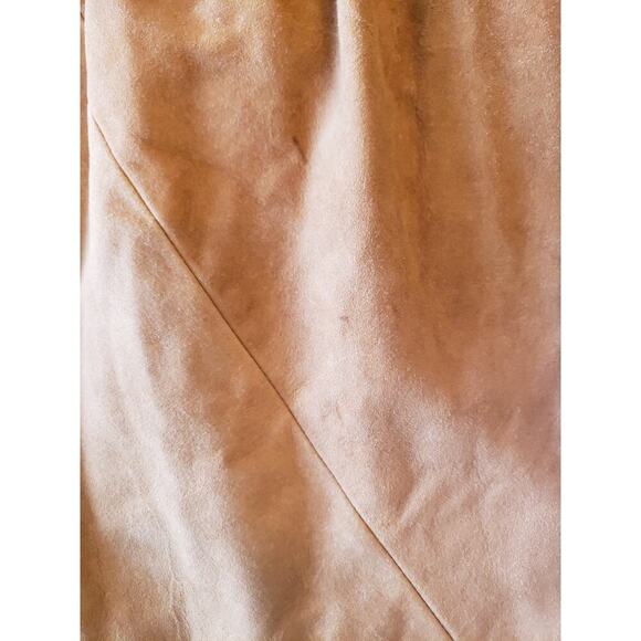 Ulla Johnson Tiered Skirt Womens Small Brown Tencel Miko Suede Ruffle Tie Waist - Picture 12 of 12